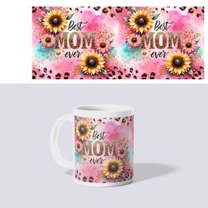 Best Mom Ever Floral Mug